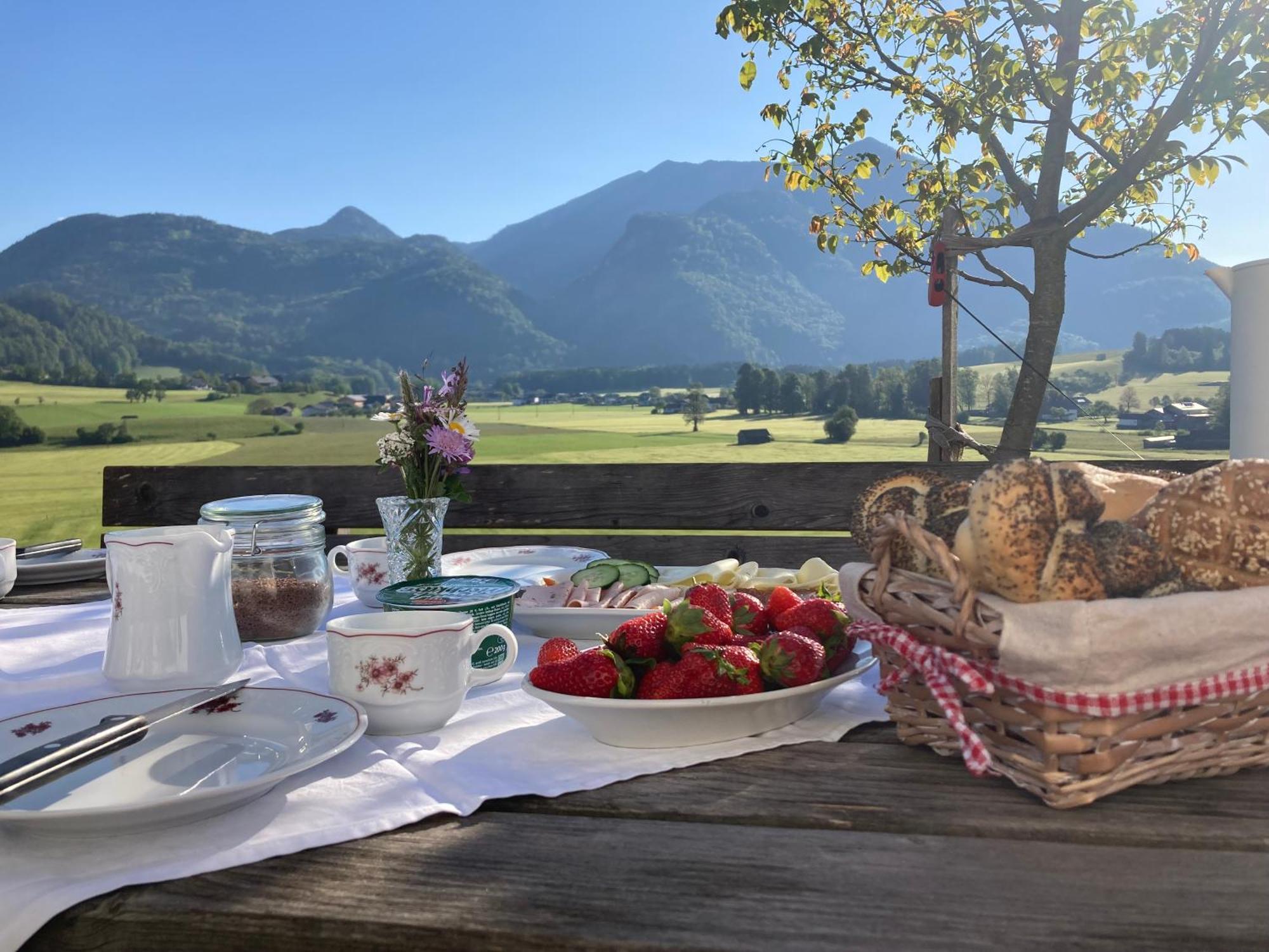 Weinbachbauer - Urlaub Am Bauernhof Villa Saint Wolfgang Buitenkant foto